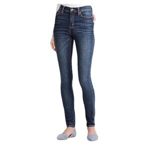 J Crew Women’s Slim Jeans 27 Medium Dark Wash Mid High Rise Stretch G7357